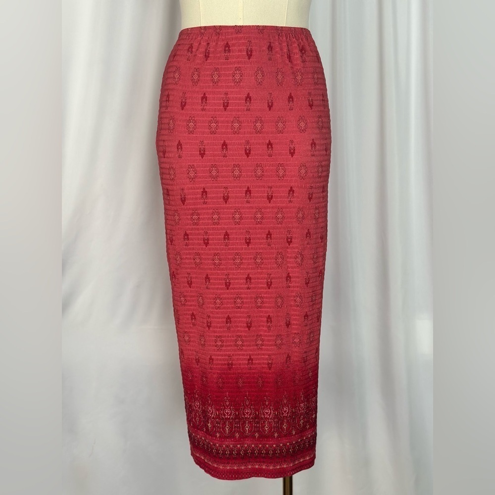 Pleat Pleat by Rafael Textured Ombre Pencil Skirt (1101)